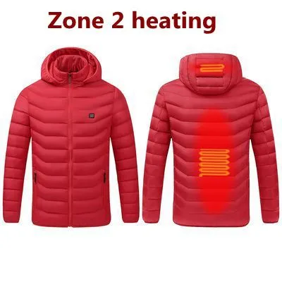 World Super Boutiques 2021 NWE Men Winter Warm USB Heating Jackets Smart Thermostat Pure Color Hooded Heated Clothing Waterproof  Warm Jackets | Female Sex Toys