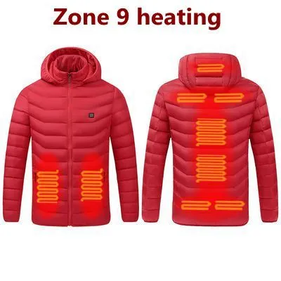 World Super Boutiques 2021 NWE Men Winter Warm USB Heating Jackets Smart Thermostat Pure Color Hooded Heated Clothing Waterproof  Warm Jackets | Female Sex Toys