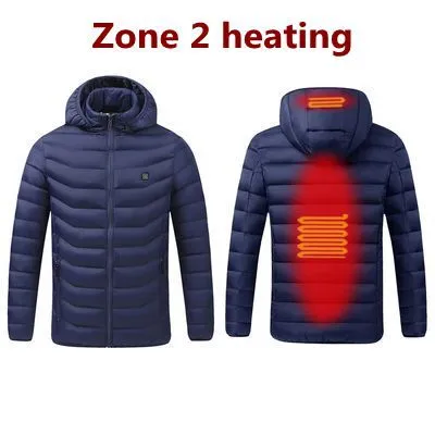 World Super Boutiques 2021 NWE Men Winter Warm USB Heating Jackets Smart Thermostat Pure Color Hooded Heated Clothing Waterproof  Warm Jackets | Female Sex Toys