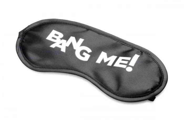 XR Brands Anal | Bang! Duo Blast C Ring Butt Plug Bullet & Blindfold Kit Black