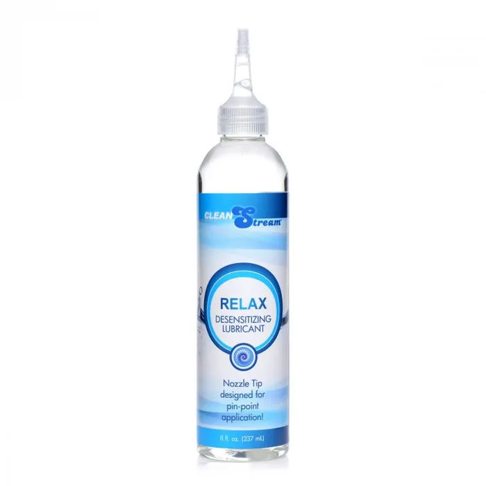 XR Brands Anal Cleanstream Relax Anal Lube Desensitizing W Tip 8oz