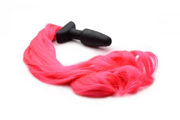 XR Brands Anal | Tailz Hot Pink Pony Tail Anal Plug