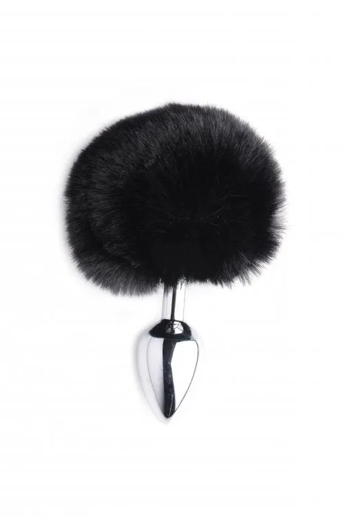 XR Brands Anal Tailz Oynx Bunny Tail Anal Plug Black