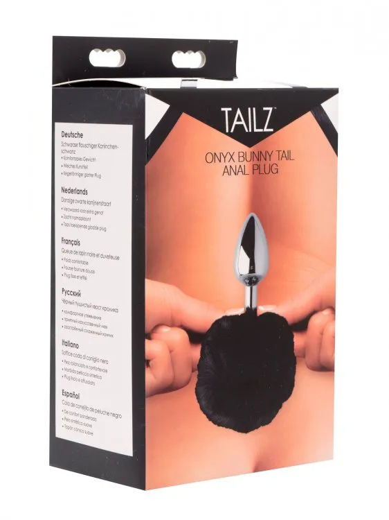 XR Brands Anal | Tailz Oynx Bunny Tail Anal Plug Black