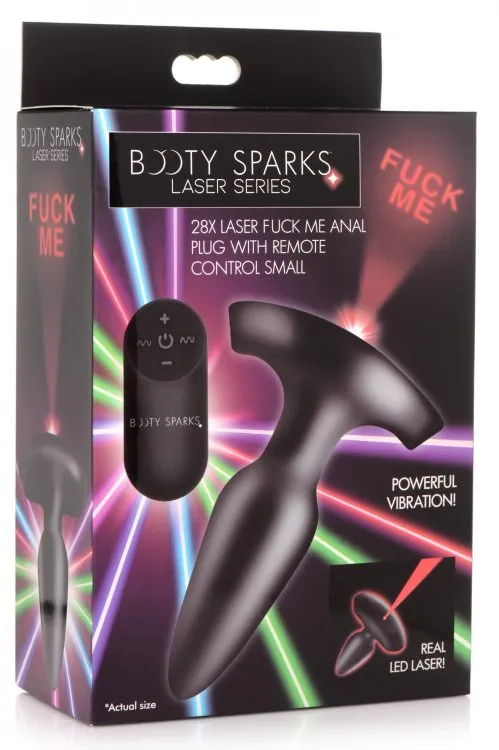 XR Brands Booty Sparks Laser Fuck Me Small Anal Plug W/ Remote | Anal
