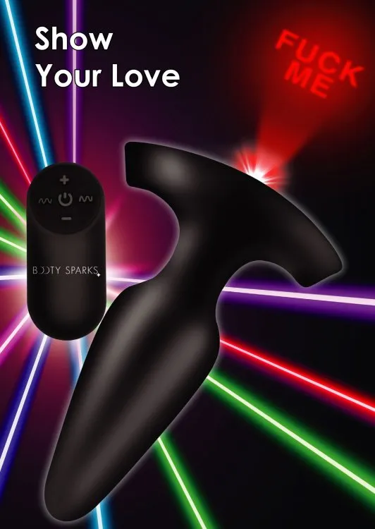 XR Brands Booty Sparks Laser Fuck Me Small Anal Plug W/ Remote | Anal