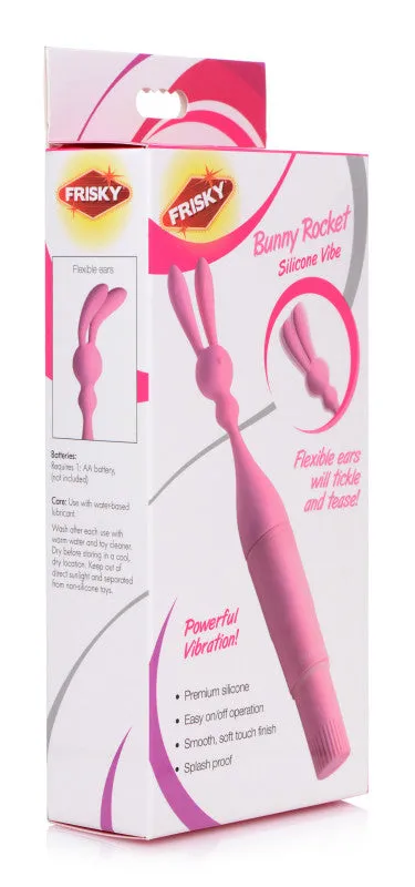 XR Brands Frisky Bunny Rocket Silicone Vibrator | Female Sex Toys