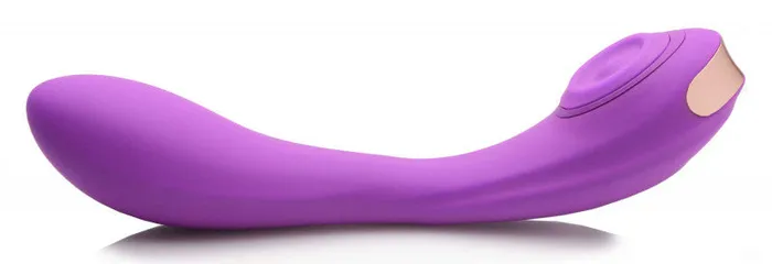 XR Brands inmi Vibrators | Pose Plus - 10x Pulsing Bendable Silicone Vibrator - Purple