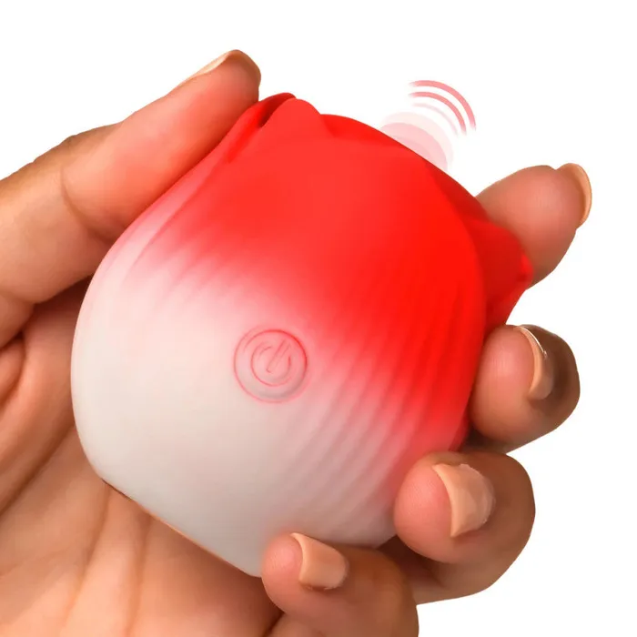 XR Brands inmi Vibrators | Pulsing Petals Throbbing Rose Stimulator - Red XR Brands inmi Vibrators | Pulsing Petals Throbbing Rose Stimulator - Red