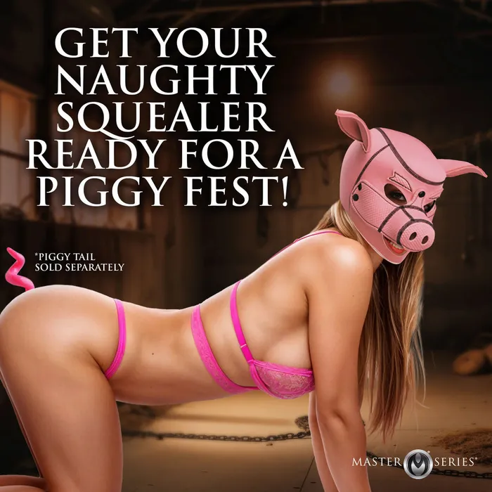 XR Brands Male Sex Toys | Master Series Swine Neoprene Hood