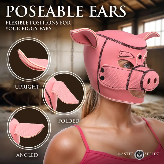 XR Brands Male Sex Toys | Master Series Swine Neoprene Hood