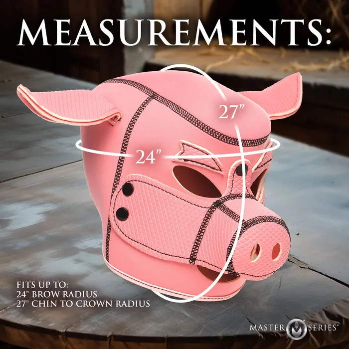 XR Brands Male Sex Toys | Master Series Swine Neoprene Hood