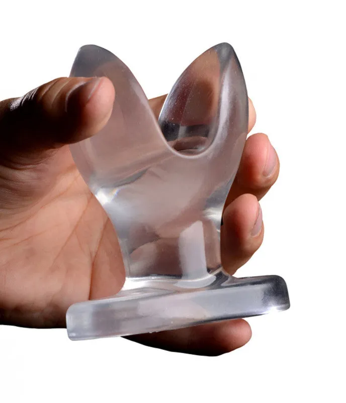 XR Brands Master Series Anal | Anchored Clear Anal Plug