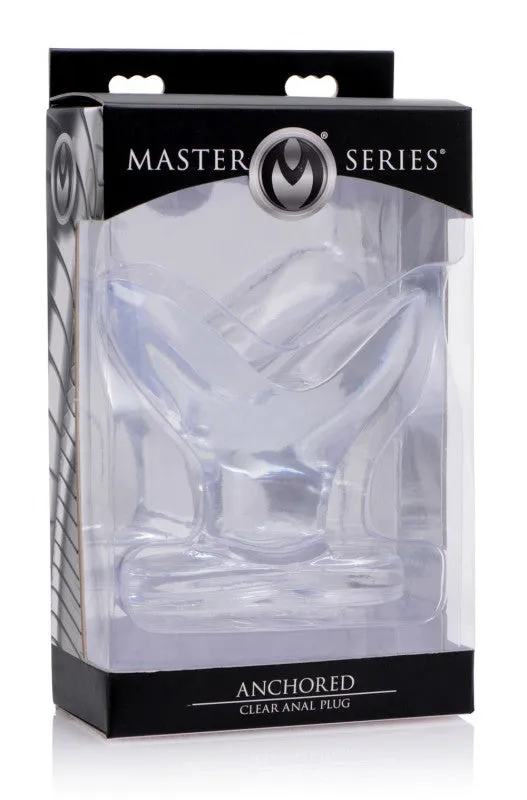XR Brands Master Series Anal | Anchored Clear Anal Plug