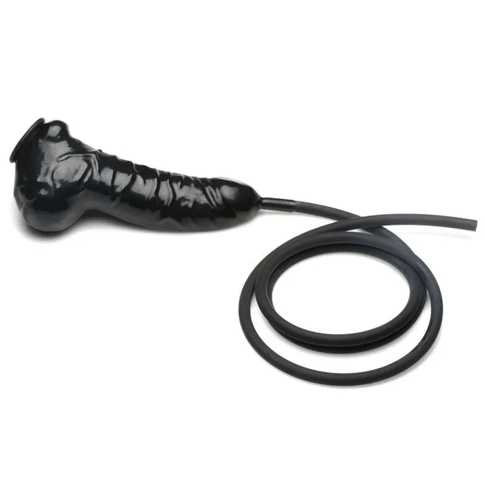 XR Brands Master Series Anal Guzzler Sheath With Tube Black